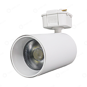 MINI SPOT LED PARA TRILHO BRANCO - 5W - BRANCO QUENTE
