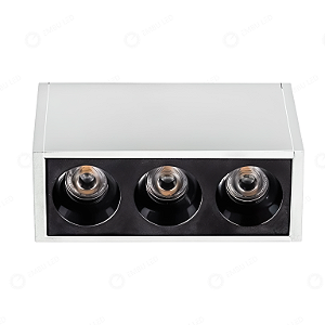 SPOT LED SOBREPOR TRIAD BRANCO 3X2W - BRANCO NEUTRO