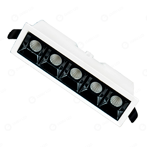 SPOT LED DOWNLIGHT EMBUTIR SPOTLINE BRANCO 5X2W - BRANCO QUENTE
