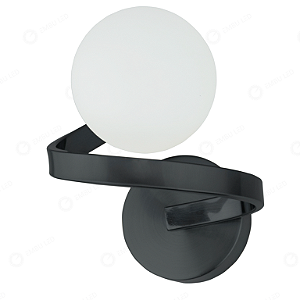 ARANDELA LED ESFERA ORBITALIS PRETA - 6W