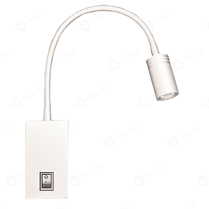 ARANDELA LEITURA FLEXUS  BRANCO - 3W
