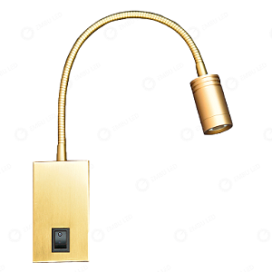 ARANDELA LEITURA FLEXUS  DOURADO - 3W
