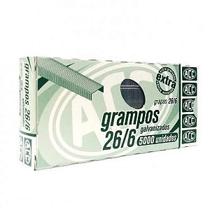 Grampos Galvanizados 26/6 C/5000 Acc