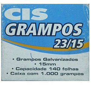 Grampo 23/15 C/1000 Cis