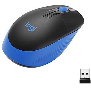 Mouse Sem Fio Logitech M190 USB 3 Botões 1000DPI, Cinza