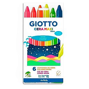 Giz Giotto Cera Neon 6 Cores Neons