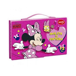 Maleta de Pintura Retangular Minnie - Molin - Papelaria Fofa