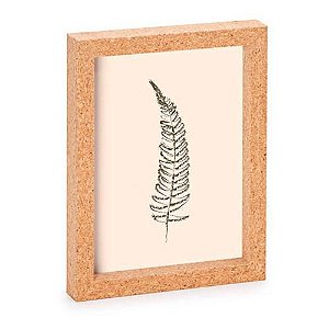 Porta retrato em mdf estilo cortiça 10x15 cm