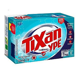Detergente em Po Tixan Antibac Caixa 1kg