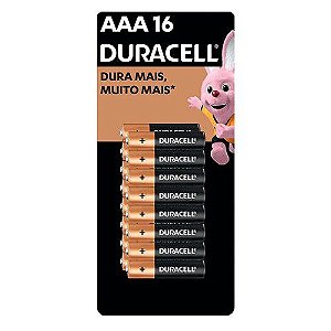Pilha Duracell Aaa - Palito C/16 Unds.