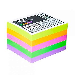 Bloco tilembrete neon 75g 92mm X 82mm 600 folhas - un - tilibra