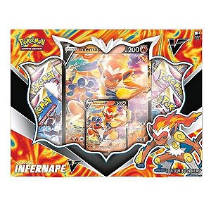 Box Coleção Infernape V Pokemon com 38 cartas - Copag