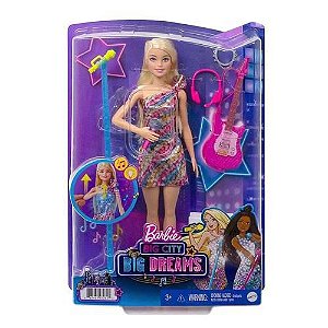 Barbie Big Dreams Cantora Malibu e Acessorios Gyj23 Mattel
