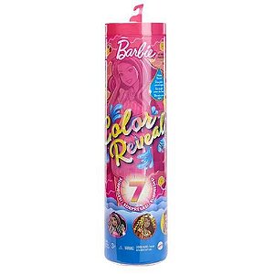 Boneca Barbie Color Reveal Frutas Doces com 7 Surpresas - HLF83 HJX49 - Mattel