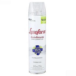 Desinfetante Lysoform Spray Aero Mata Vírus Bactérias