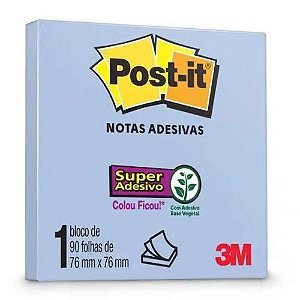 bloco de notas super adesivas post-it 76mm X 76mm - 90 folhas - 3m