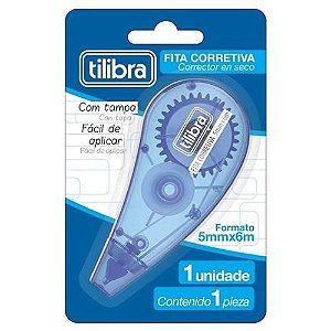 Fita Corretiva – Tilibra – Azul – 6Mx5mm