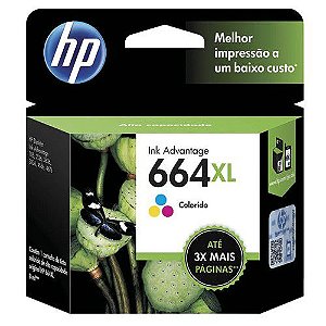 Cartucho de tinta 664XL Colorido F6V30AB