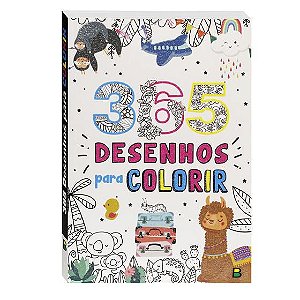 Livro - 365 Desenhos para colorir branco
