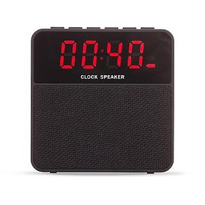 Caixa De Som Rádio Relógio Despertador Bluetooth MP3 USB SD
