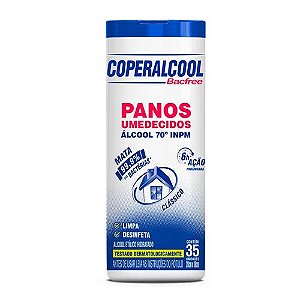 Panos Umedecidos Bacfree Álcool 70º INPM Coperalcool 35 unidade