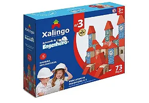 Jogo Brincando De Engenheiro 73 Peças Xalingo 52776