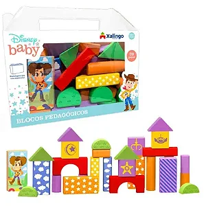 Blocos de Montar Pedagógicos Disney Baby Toy Story - Xalingo