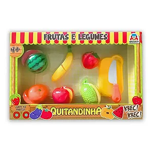 Kit Fruta E Legumes Quitandinha Com 8 Itens 900-5 - Braskit
