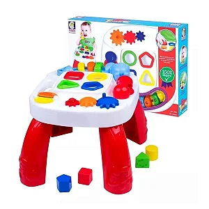 Mesa Divertida Play Time Vermelha Cotiplas 2390