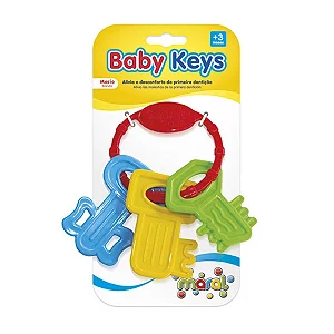 Mordedor Baby Keys Colorido Mais 3 Meses