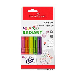 Caneta Faber-Castell Poly C/6 Radiant Es/Prtrc07