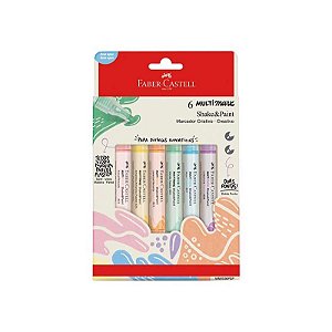 Marcador Multimark Faber-Castell C/6 Pastel Mm/Es6Psp