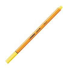 Caneta Stabilo Point 88/024 Amarelo Neon