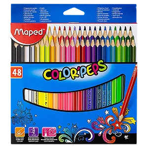 Lapis de Cor C/48 Cores Color Peps Classico Maped