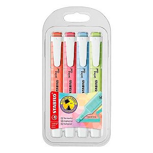 Caneta Marca Texto Swing Cool Box C/4 Pastel