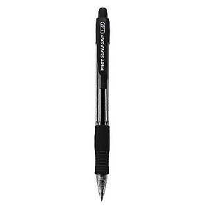 Caneta Pilot Super Grip 10R 1.0 Preta