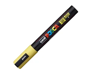 Caneta Uni Ball Posca Pc-5M Amarela