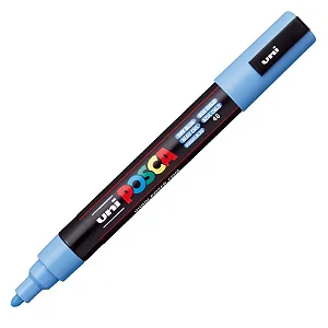 Caneta Uni Ball Posca Pc-5M Azul Ceu