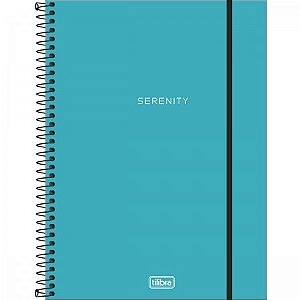 Caderno Espiral Neon Tilibra 10 Materias 20mm x 275mm 160 Folhas Azul