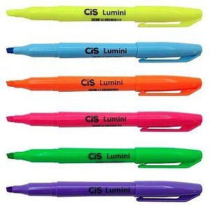 Marca Texto Lumini Neon c/6 Cores
