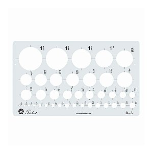 Gabarito Circulografo D-3