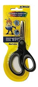 Tesoura Escolar Bicolor Preta 225170000