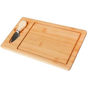 Tábua de Queijo C/ Faca 29x18cm em Bambu Koya
