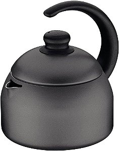 Chaleira Tramontina Paris em Alumínio 1,9L Antiaderente Starflon Max Grafite