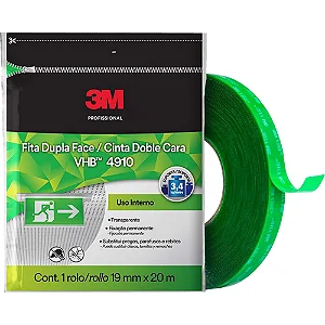 Fita Dupla Face Transp Vhb 19X20M Flow Pack Hb0002317875*
