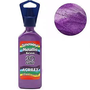 Tinta Acrilex Dimensional Metallic 3D 549- Magenta