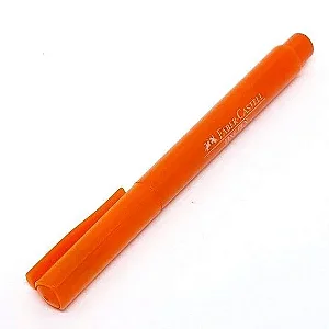 Caneta fine pen 0.4 tangerina Faber castell