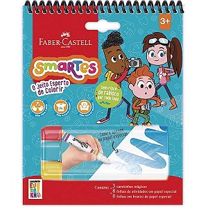 Bloco de Atividades Eureka Smartes com Canetinhas Mágicas Faber-Castell PT 1 UN