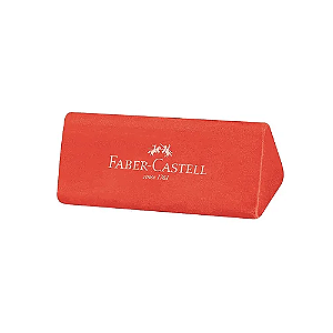 Borracha Triangular Jumbo Vermelha Faber-Castell