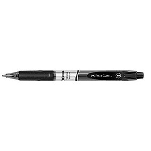 Caneta Faber Castell Xtreme Retrátil 1.0 Preta Grip Emborrachado